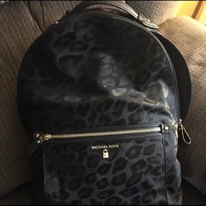 Black michael Kors backpack